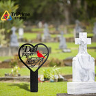 Jmzyjzh Grave Decorations For Cemetery  1 Inch X 1 X 0 1 Inch  Black