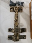 Antique Brass 8-in Cast Iron Gate Thumb Latch Barn Door Latch 