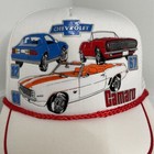 Vintage Autographix Chevrolet Camero Mesh Snap Back Trucker Hat 