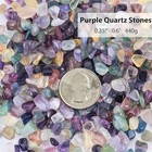  Quartz Stones Assorted  Tumbled Chips Stone 1lb Crushed Crystal Natural Rocks 