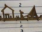 Vtg  Brass Seagull Sailboat With Dock Beach Wall Hook Hanger 7 5 Long