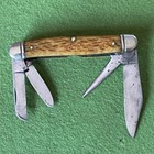 Old Vintage Wards Camillus  4 Blade Premium Stockman Pocket Knife