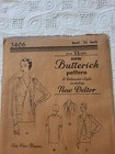Rare Vintage 1920s Blouse Butterick Sewing Pattern  3406 Bust 36 Factory Folded 