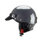 Half Motorcycle Helmets Retro Open Face Half L  57-58 Cm   22 44   22 83 In  Gray