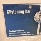 Vtg Leewards Push Pin Sequin Bead Christmas Ornament Kit Glistening Ice White