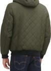 Levis Mens Jacket S Puffer Bomber Full Zip Long Sleeve Hooded Pockets Olive  160
