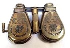 Victorian Vintage 1917 Brass Binoculars Antique Opera Glasses With Leather