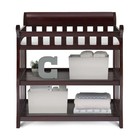Delta Children Eclipse Changing Table With Pad     Espresso Cherry     Baby Nursery
