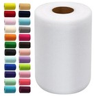 Tulle Fabric Rolls 6 Inch By 100 Yards  300 Feet  Fabric Spool Tulle White