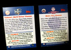 Rare Vintage    lot Of 2 Topps 2000 Subway World Series Trading Cards