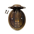 4  Flower Basket Door Knocker  Antiqued Brass  Privacy Knocker  Victorian Style