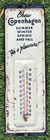 Vintage Early Copenhagen Snuff Tobacco Metal Thermometer Sign Rare Item 12 By 4
