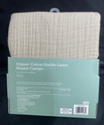 Haven Pumice Stone Organic Cotton Double Gauze Shower Curtain  Bed Bath Beyond