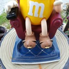 M m s Candy Dispenser Recliner Chair With Remote Yellow Peanut Mm Mars Vintage 