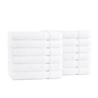 Admiral Hospitality Bath Towels 24x50  bulk Case Of 24   White  Cotton Blend