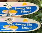 Vintage Wood Snoopy Peanuts Water Skies Schulz Signed Sports Boat Outboard