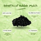 100  Wire-free Black Rubber Mulch     Playground   Landscaping  20lbs - 1 1 Cu  Ft