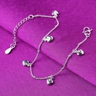 Women s 925 Sterling Silver Love Heart Pendant Foot Chain Ankle Bracelet  ab58