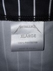 Metallica Pinstripe Baseball Jersey Shirt Mens Xl Scary Guy Chicago Black Sox 72