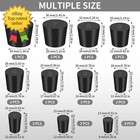 26 Pack Solid Rubber Stoppers - 11 Assorted Sizes Stopper Plugs 000  - 8  Sizes