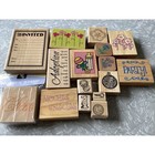 Lot Of 16 Stamp Blocks Stamping Up All Different Stamping Set