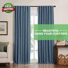 Curtain Rods For Windows 28 To 48 Inch 5 8 Inch Black Curtain Rod Set