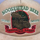 Vintage Moosehead Beer Hat Imported Canadian Lager 90s Corduroy Snapback Cap