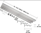 Umbra Cappa  1-1 4    Adjustable Curtain Rod For 72 To 144-inches  Nickel 
