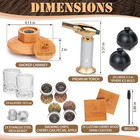 Old Fashioned Cocktail Smoker Kit For Whiskey  Bourbon  And Drinks 