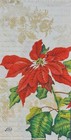 Two Individual Napkins Christmas Flower Poinsettia Guest Towel Decoupage Ihr 148