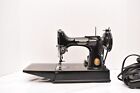 1952 Singer 221 Featherweight Sewing Machine -with Pedal   Case Vtg Centennial-