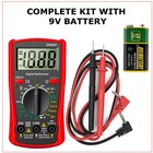 Lcd Digital Multimeter Voltmeter Ammeter Ohmmeter Volt Ac Dc Tester Leads Meter