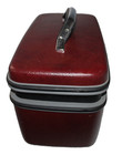 Samsonite Silhouette Red Hardsided Vanity Travel Train Makeup Case No Key Mcm