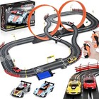 Slot Car Race Track Set Electric Powered Race Track Dual Racing Car Track Set