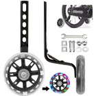 1 Pair Training Wheels Bicycle For 12 14 16 18 20inch Bike W  Flash Light Wheel