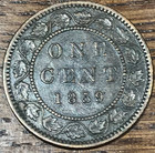 1859 Canada Large Cent Victoria 2nd Year Type   Xf