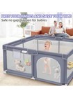 Baby Playpen  Sturdy And Safety Playard With Soft Breathable Mesh  Indoor And