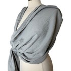 Moby Wrap Ring Sling Baby Carrier Gauze Pewter Cotton