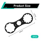 2 Pcs Bicycle Front Fork Wrench Aluminum Alloy Maintenance Repair Tool Pro Kit