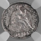 1853  H10c Liberty Seated Half Dime  arrows   Ngc Xf40   8404748-035