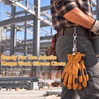 2pcs Metal Glove Clips Work Gloves Holders For Skiing Camping Outdoor Activities
