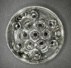 Vintage Clear Glass Flower Frog Stem Holder Dome Floral Arranging 13 Hole 4 3 4 