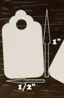 1000 Blank White Price Tags Size 1 Jewelry No String Unstrung Small 1 2  X 1 