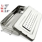 Surgical Dental Instrument Box Cassette Autoclave Sterilization Container 12  