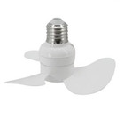 1pc E27 Ceiling Fan 14cm Quiet Brushless Socket Fan White