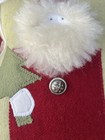 Vtg Woof And Poof Santa Clause Pillow   Featuring Buttons  A Bell  And A Beard
