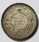 1945 British India One 1 Rupee Silver Coin
