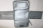 Portable Diaper Changing Mat For Diaper Bag Gray Pillow  Space For Wipes 12 X 8