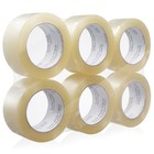 6 Rolls Carton Sealing Clear Packing Tape Box Shipping - 2 Mil 2  X 110 Yards