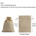 Tendwarm 20 Pcs 3x4 Inch Mini Size Burlap Gift Bags With Drawstring Linen Jewelr